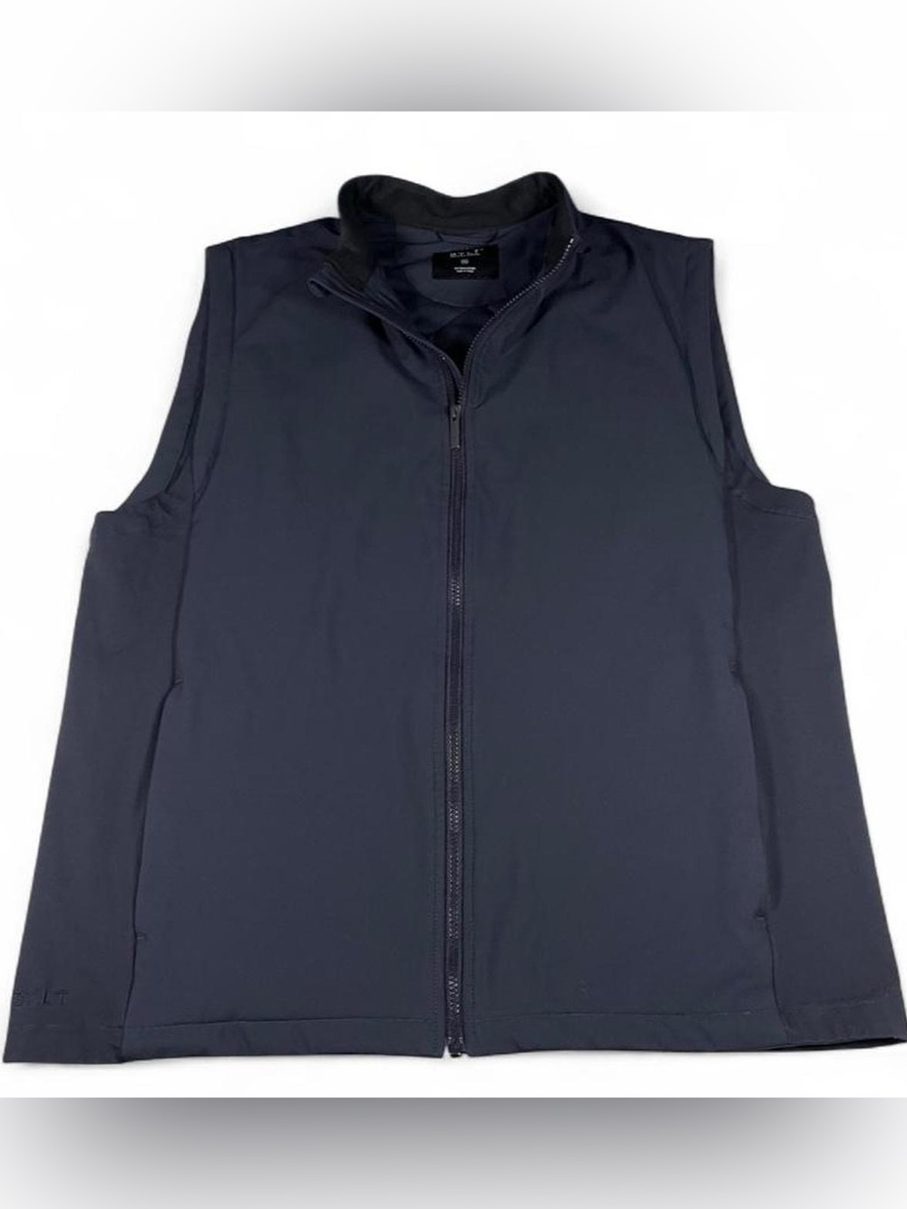 BYLT Limitless Navy Full Zip Weatherproof Golf Vest Quilted Lining Mens Size XXL